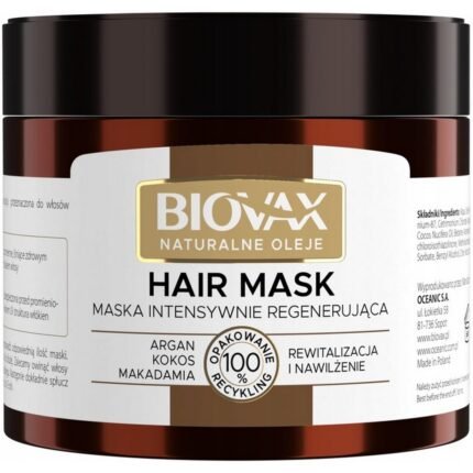 Damaged and dry hair,-BIOVAX, Hair Mask Natural Oils, 250 ml,Frizz and unmanageable hair,-BIOVAX, Hair Mask Natural Oils, 250 ml,Weak and brittle hair,-BIOVAX, Hair Mask Natural Oils, 250 ml,Lack of shine and smoothness,-BIOVAX, Hair Mask Natural Oils, 250 ml.