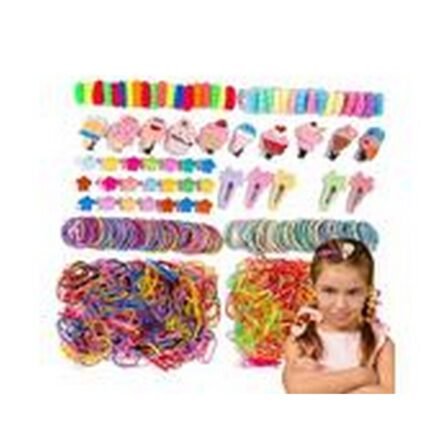 Difficulty finding a complete set of hair accessories,-ccuzs, Set of Elastic Bands, Barrettes, Hair Ties, Headbands and Headbands for Stylish Hairstyles, 757 pcs,
