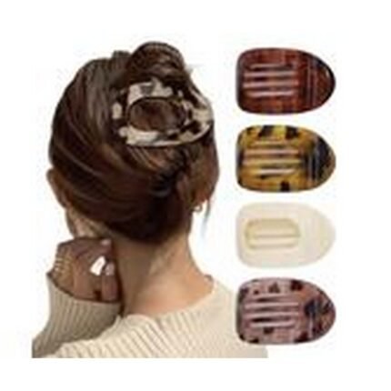 Hair slipping out of place,-DmDoy, Set of Women's Hair Clips, 4 pcs,