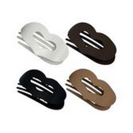 Hair slipping out of regular clips,-Generico, Plain Flat Hair Clip in the Shape of a Heart, 4 pcs.,
