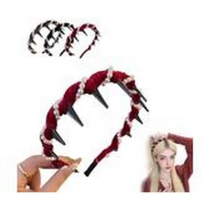 Plain hairstyles lacking elegance,-Generico, Vintage Faux Pearl Hairband,