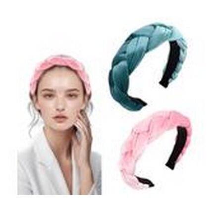 Hair slipping out of regular headbands,-JAONLD, Click to See Full View Women’s Braided Headbands, Set of 2,