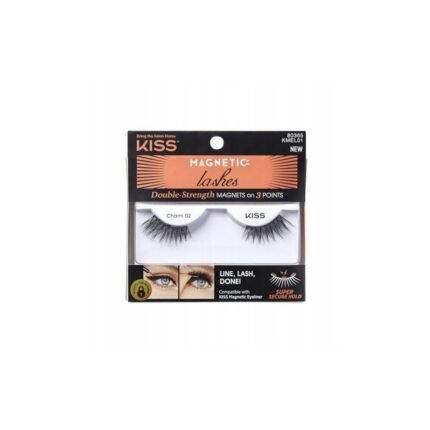 Messy and time-consuming glue application with traditional lashes-KISS Magnetic Lash Collection 1 Pair of False Eyelashes, Charm, Reusable Sy
