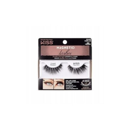 Messy glue application with standard false eyelashes-KISS Magnetic Lash Collection 1 Pair of False Eyelashes, Crowd Pleaser, Reu
