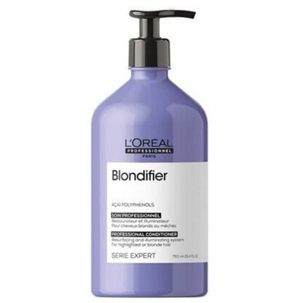 Brassy or yellow tones in blonde hair,-L'Oréal, Expert Blondifier Cool Conditioner, 750 ml,