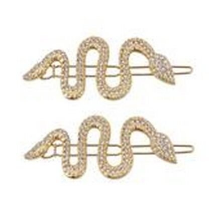 Plain hairstyles lacking sparkle,-Magiclulu, Crystal Snake Hair Clips, 8 Pack,
