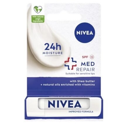 Dry and cracked lips-Nivea Lip care med repair lip balm (4.8 g)
