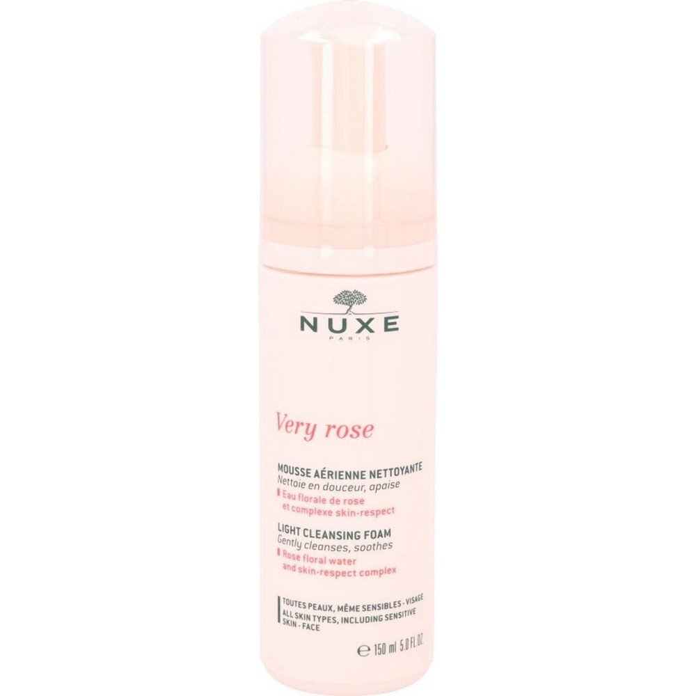 nuxe very rose light cleansing foam 150ml Makeup residue and impurities,-NUXE, Very Rose Light Cleansing Foam, 150 ml,