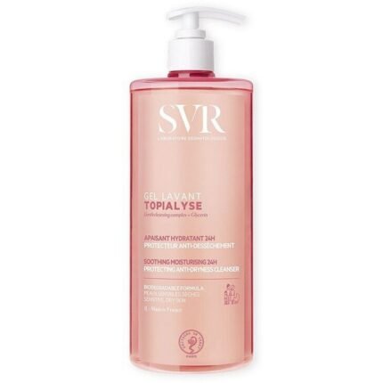 Dry and sensitive skin,-SVR, Topialyse Cleansing Gel, 1L,