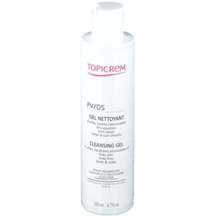 Dry and sensitive skin,-Topicrem, Pv/Ds Cleansing Gel, 200 ml,