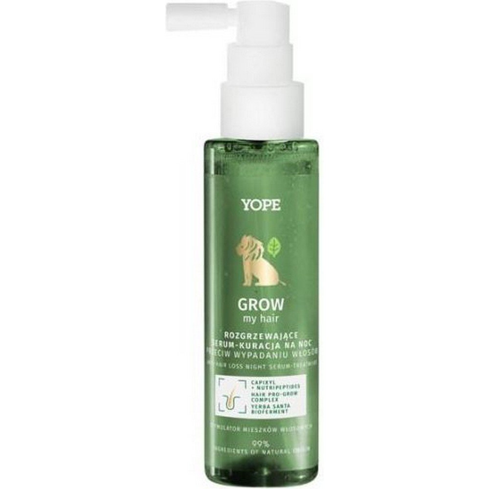 yope grow my hair warming serum overnight treatment against hair loss 110ml Excessive hair shedding and breakage - Yope, Grow My Hair Warming Serum-Overnight Treatment Against Hair Loss 110ml,