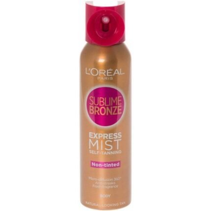 Pale complexion,-L'Oréal, Sublime Bronze self-tanning spray, 150 ml,