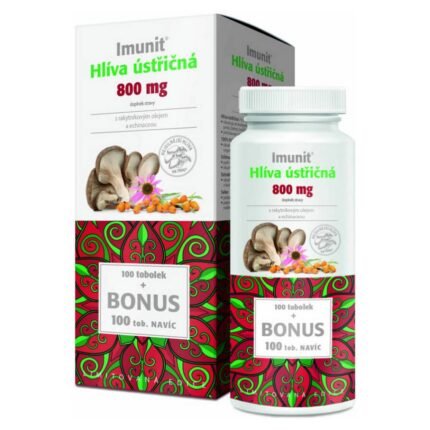 Weak immune defenses-IMMUNE IMUNIT Oyster mushroom 800 mg with sea buckthorn and echinacea,