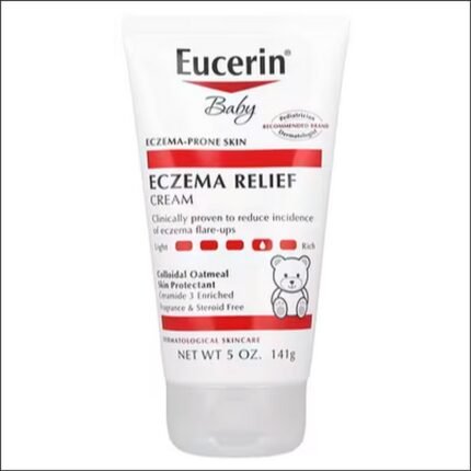 Dry and itchy skin caused by eczema - Eucerin Baby Eczema Relief Cream 5 oz (141 g)