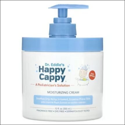 Dry and flaky skin - Happy Cappy, Moisturizing Cream, Fragrance Free, 355 ml (12 fl oz)