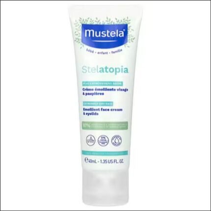 Very dry and eczema-prone baby skin - Mustela, Baby, Stelatopia Softening Facial Cream, 40 ml (1.35 fl oz)